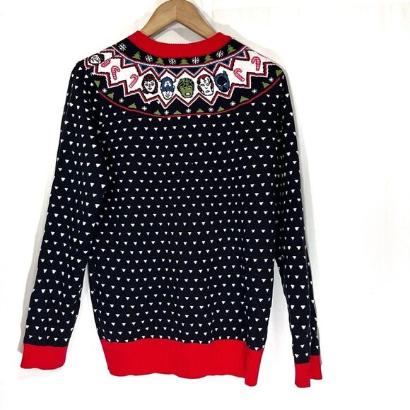 Marvel Ugly Christmas Sweater Superhero Fair Isle Captain America Iron Man Hulk - Picture 5 of 7
